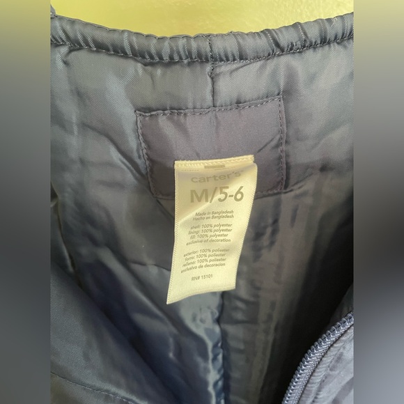 Carter's Navy Blue Kids Overall Snow Bibs - Picture 5 of 5